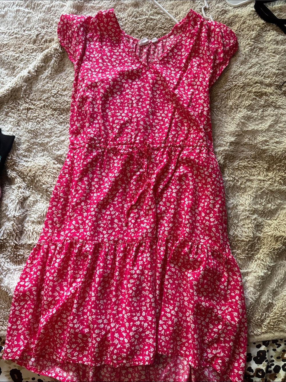 GAP Pink Floral Midi Dress